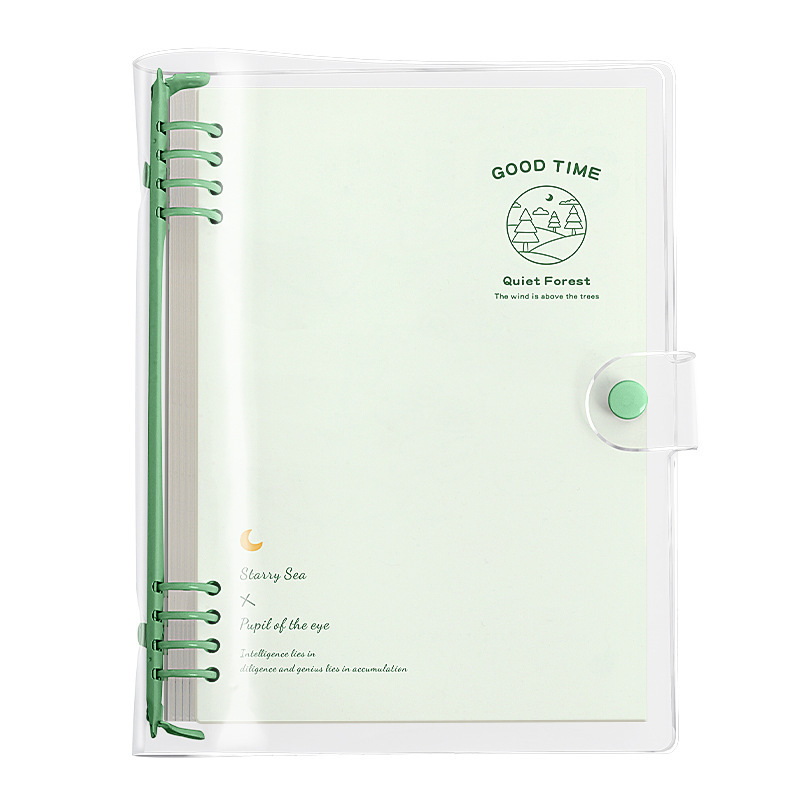 Kohara s PP omotom, blok-notes s listovima, mekim omotom, debeli dizajn, INS stil, odvojivi dnevnik; papir 70 g/m², 100–200 stranica