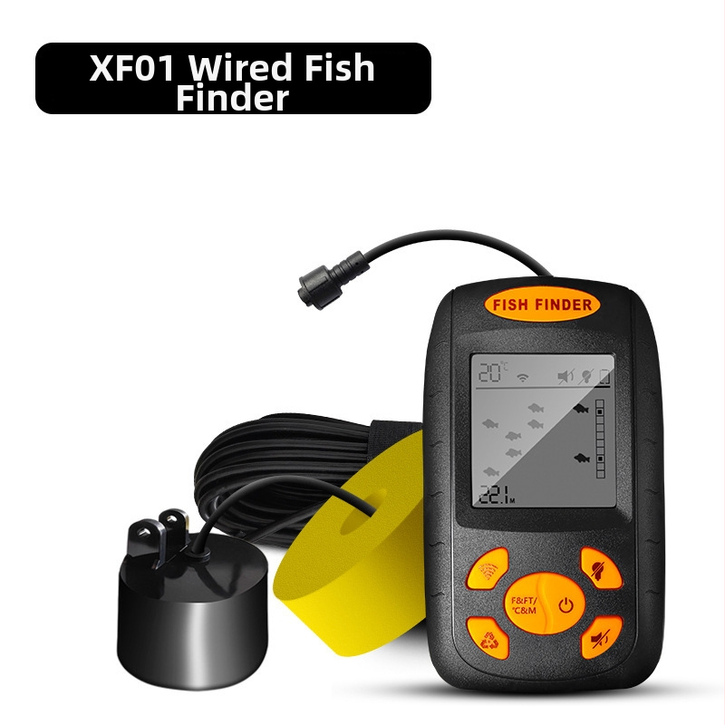 Bezdrôtové podvodné zariadenie na presné rozpoznávanie rýbích škôl, nový model, vhodný pre inteligentný rybolov (Hĺbka 0,6–30 m; Batéria č. 7)