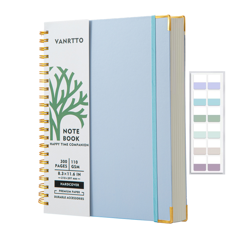 VANRTTO 16K caiet cu spiral, 300 de pagini, hârtie 110 g