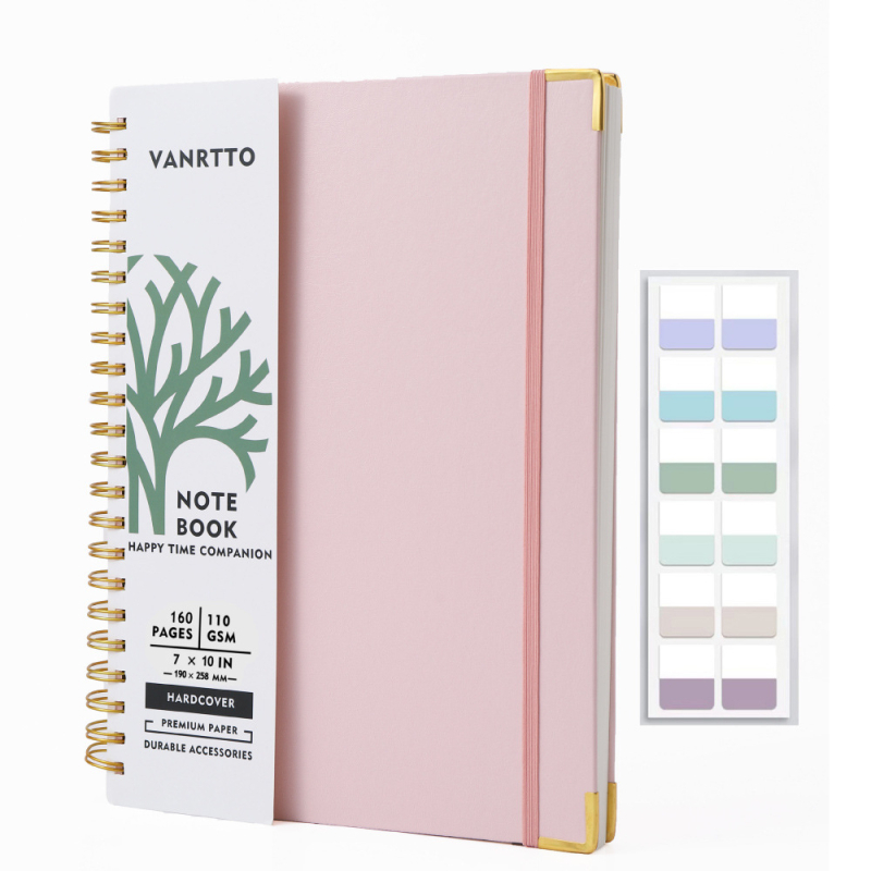 VANRTTO 16K caiet cu spiral, 300 de pagini, hârtie 110 g