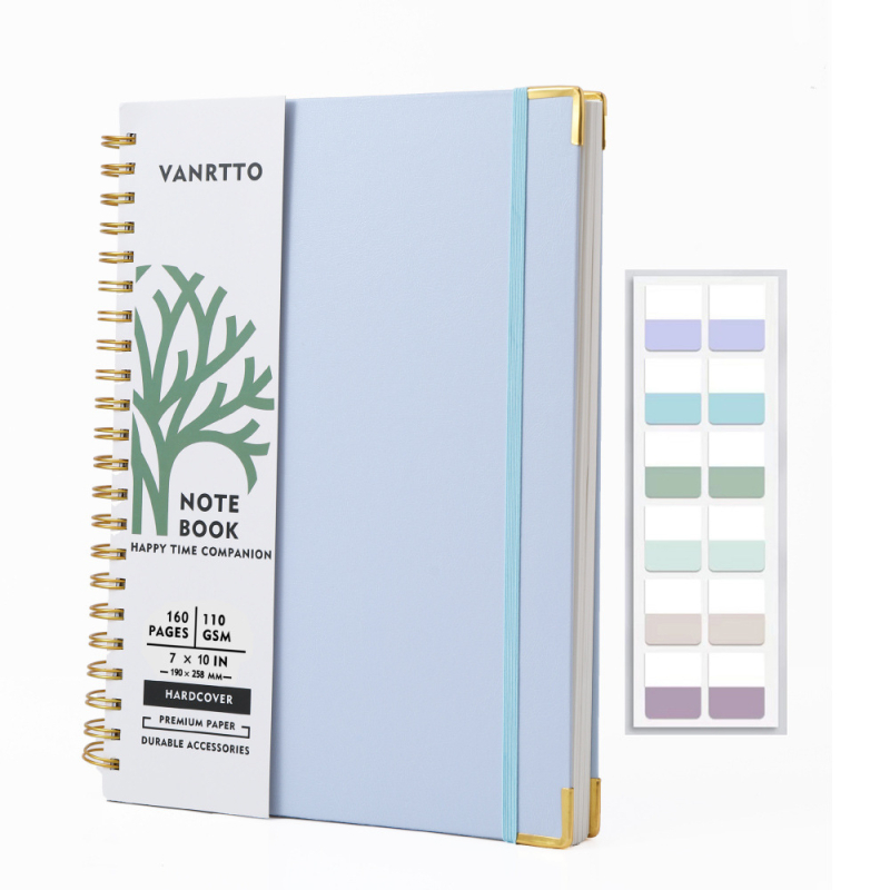 VANRTTO 16K caiet cu spiral, 300 de pagini, hârtie 110 g