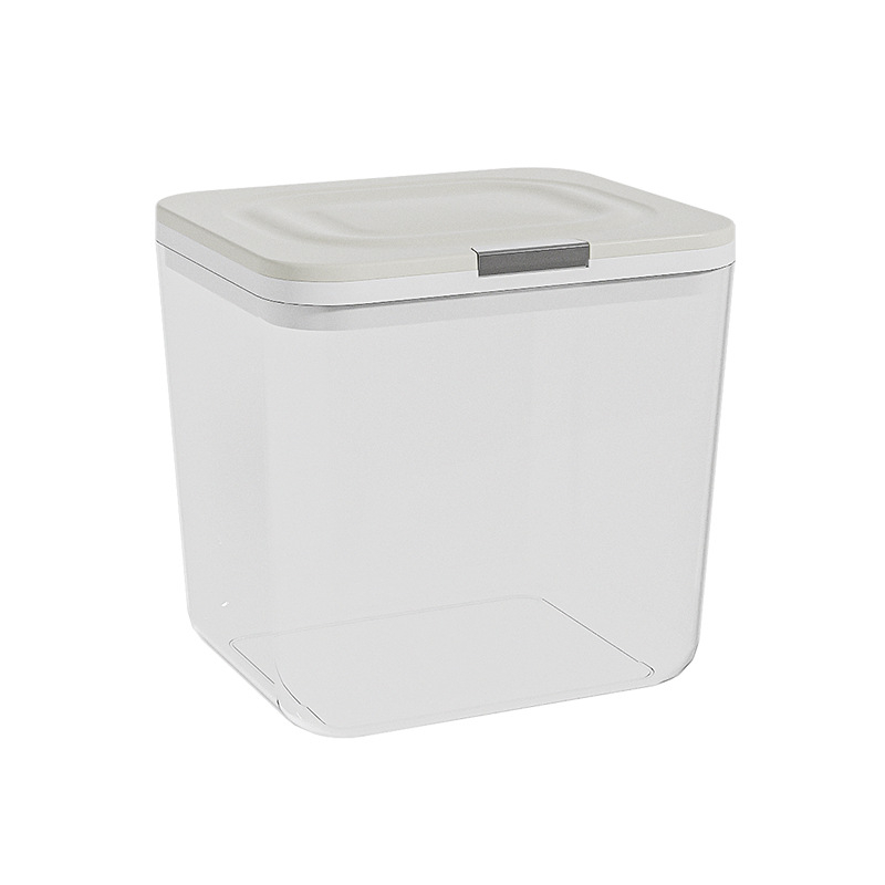 Cutie de depozitare a orezului cu etanșare, rezistență la umezeală și insecte; material PP+PET; capacitate 4–5 L; stil modern minimalist