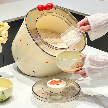 Recipient pentru orez – etanș la umezeală, plastic PP, capacitate peste 10 L, stil modern minimalist, marcă Jianbai