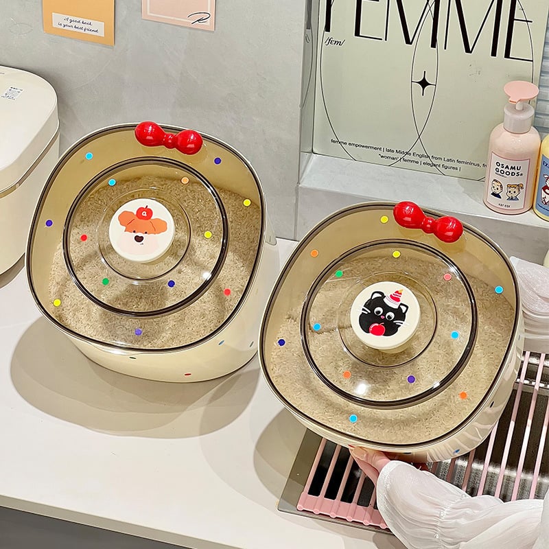 Recipient pentru orez – etanș la umezeală, plastic PP, capacitate peste 10 L, stil modern minimalist, marcă Jianbai