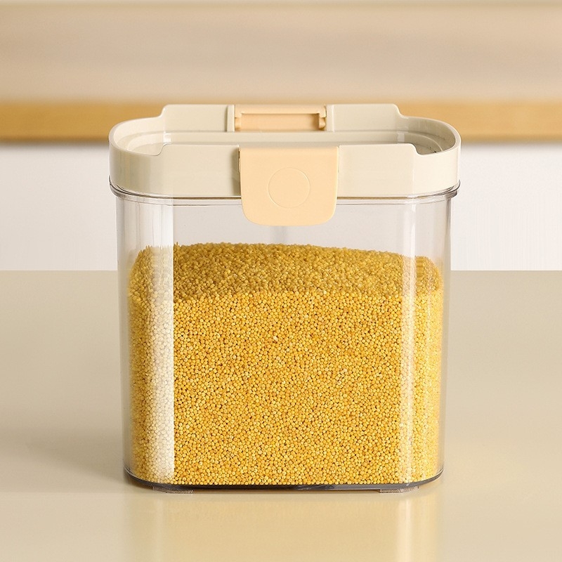 Plastična posuda za skladištenje s zatvaranjem, kvadratnog oblika, kapaciteta 800–1000 ml, izvlačni dizajn