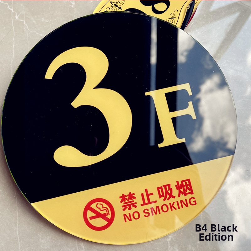 Akrilna podna pločica za označavanje podova – prilagodljiva UV tiskom (Materijal: Akril; Prilagodba: Da; Tisak: UV; Namjena: Označavanje podova)