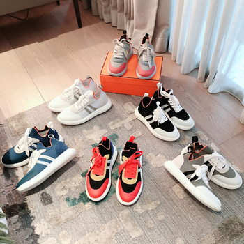 Pantofi sport pentru femei, în stil bot, ușori, cu șireturi, partea superioară din plasă