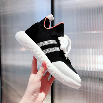 Pantofi sport pentru femei, în stil bot, ușori, cu șireturi, partea superioară din plasă