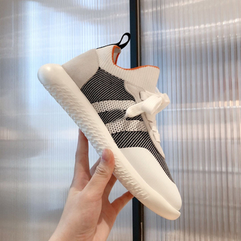 Pantofi sport pentru femei, în stil bot, ușori, cu șireturi, partea superioară din plasă