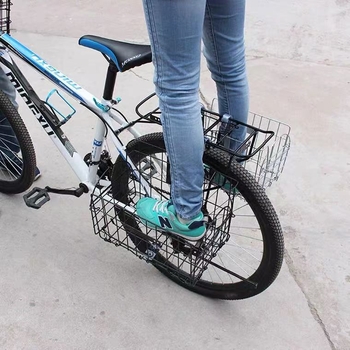 Košara za bicikl, sklopiva konstrukcija, željezni materijal, univerzalna kompatibilnost