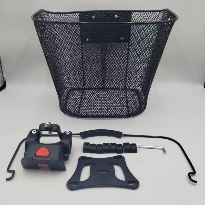 Σιδερένιος καλάθι για ποδήλατο, ηλεκτρικό όχημα, με καθολική συμβατότητα