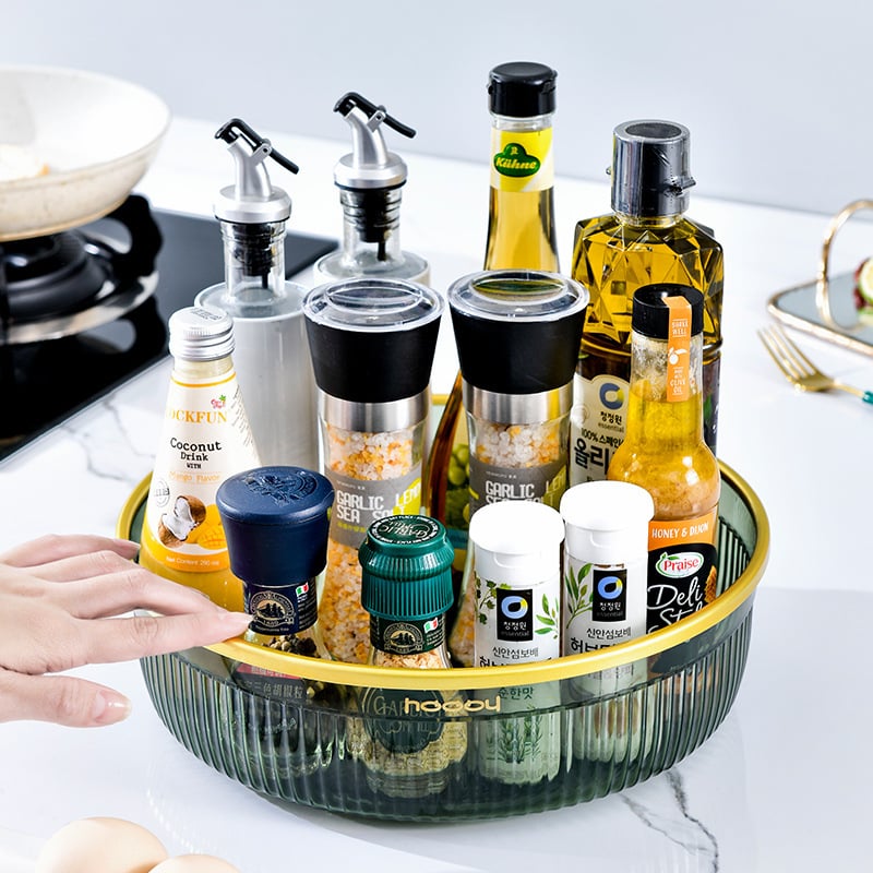Plastični kuhinjski okretni spremnik za začine, Yamagi, porijeklo Taizhou, s tiskanim logom, izlazi 2024