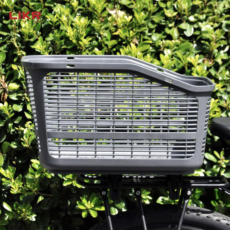 LIKR coș pentru bicicletă — material PP, montare pe spate, fără import, suport plată ulterioară