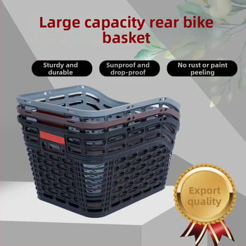 Coș pentru bicicletă pe spate – Plastic, montat pe cadrul din spate, compatibil cu biciclete de munte, pentru transportul animalelor de companie sau al ghiozdanului școlar • Hanli