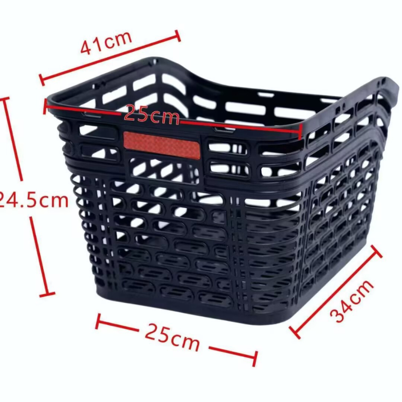 Coș pentru bicicletă pe spate – Plastic, montat pe cadrul din spate, compatibil cu biciclete de munte, pentru transportul animalelor de companie sau al ghiozdanului școlar • Hanli