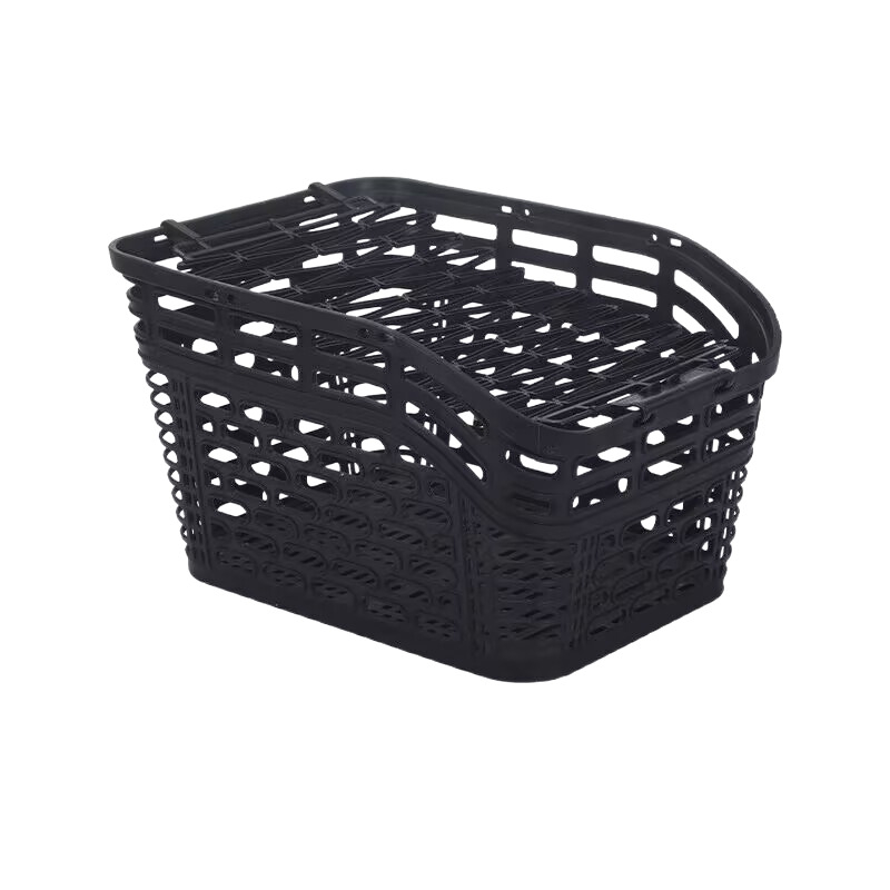 Coș pentru bicicletă pe spate – Plastic, montat pe cadrul din spate, compatibil cu biciclete de munte, pentru transportul animalelor de companie sau al ghiozdanului școlar • Hanli