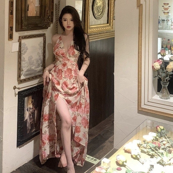 Rochie din poliester, fără mâneci, croială tip A-line, talie înaltă, lungime medie