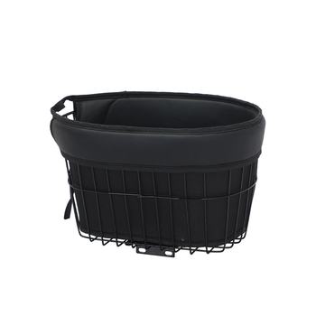 Xin Guan Coș pentru bicicletă din aliaj de aluminiu pentru animale de companie, capacitate mare, montat în față