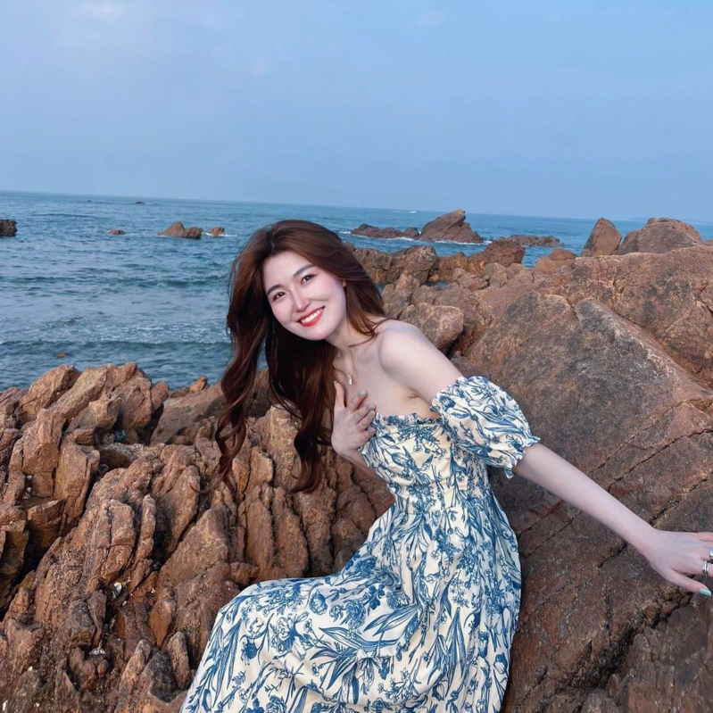 rochie midi cu imprimeu floral, croială A-line, mâneci scurte, poliester