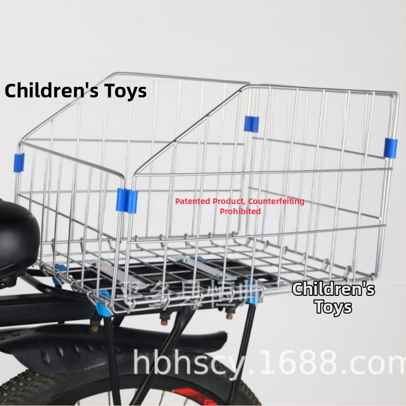 Zadný košík na bicykel, skladací, s veľkou kapacitou; Materiál: Železo; Typ: Košík na bicykel; Značka: Hengshuai; Špecifikácie: 42×32×4