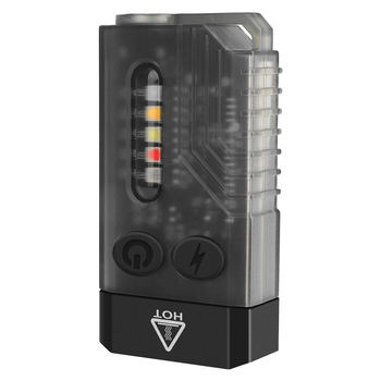 3-u-1 svjetiljka za samoodbranu s laserskim pokazivačem za učenje, alarmom visokog decibela i svjetlom na ključevima; LED 10W, baterija 1000 mAh, ručni pogon, domet 50-100 m, zaštita od preopterećenja