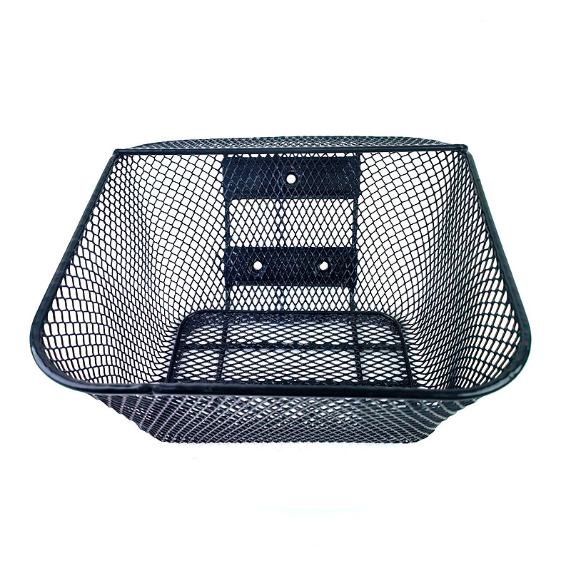 Μπροστινό καλάθι ποδηλάτου με καπάκι, από σίδηρο, μάρκα Crown, προσαρμόσιμο