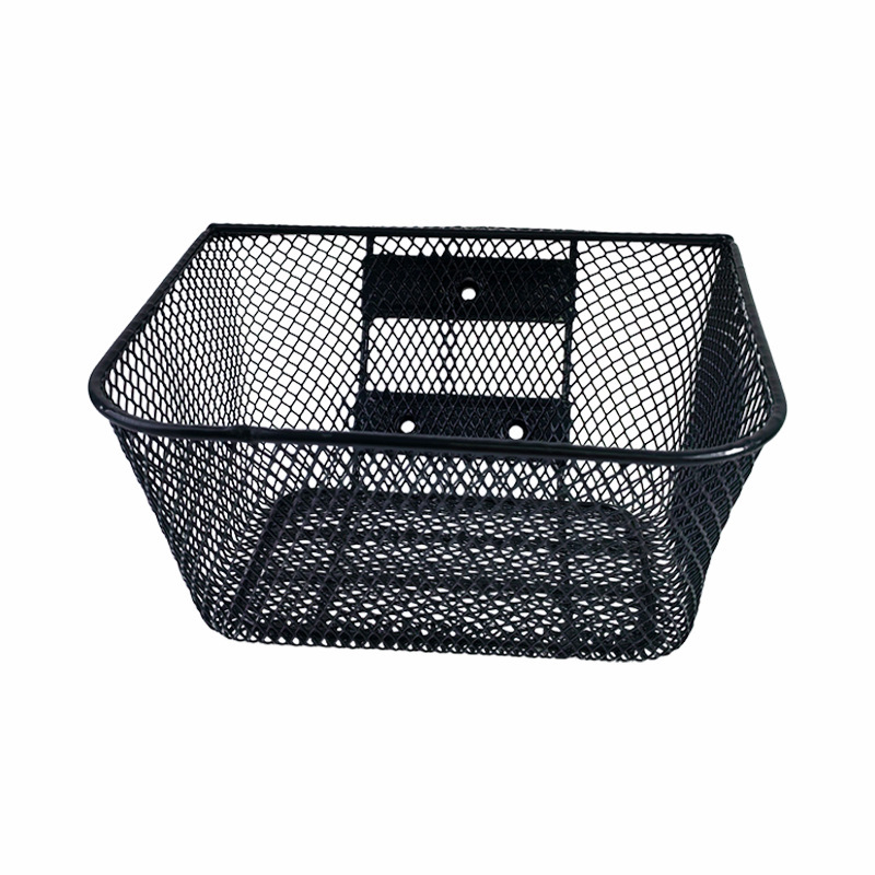 Μπροστινό καλάθι ποδηλάτου με καπάκι, από σίδηρο, μάρκα Crown, προσαρμόσιμο