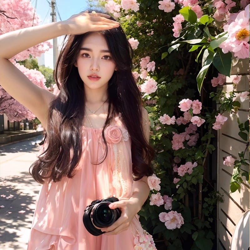 rochie cu bretele, croială A-line, talie înaltă, fără mâneci, dintr-o singură bucată, poliester, vară 2025