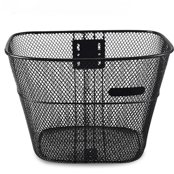 Μπροστινό μεταλλικό καλάθι ποδηλάτου με δίχτυ, καθολική συμβατότητα, κρεμαστός μηχανισμός στήριξης