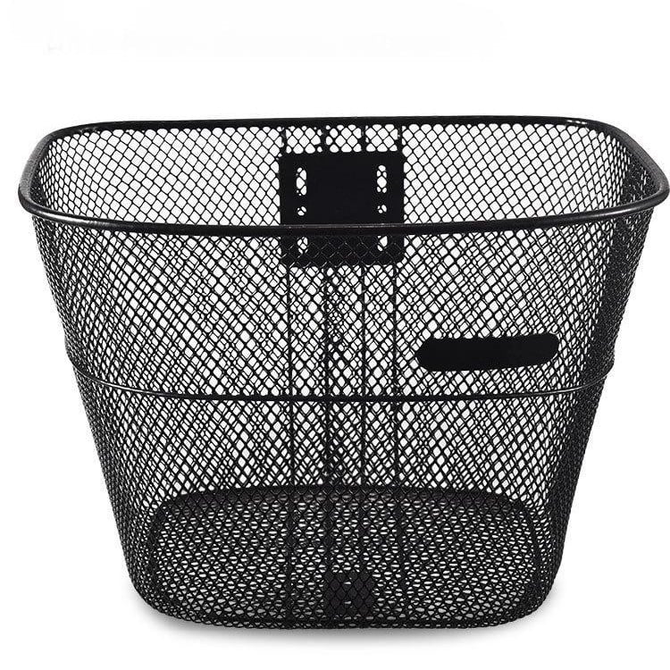 Μπροστινό μεταλλικό καλάθι ποδηλάτου με δίχτυ, καθολική συμβατότητα, κρεμαστός μηχανισμός στήριξης