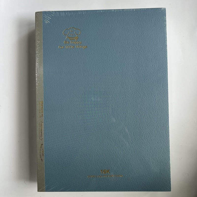 Caiet cu legare fără sârmă; hârtie 80 g din pulpă brută de lemn; 50–100 pagini