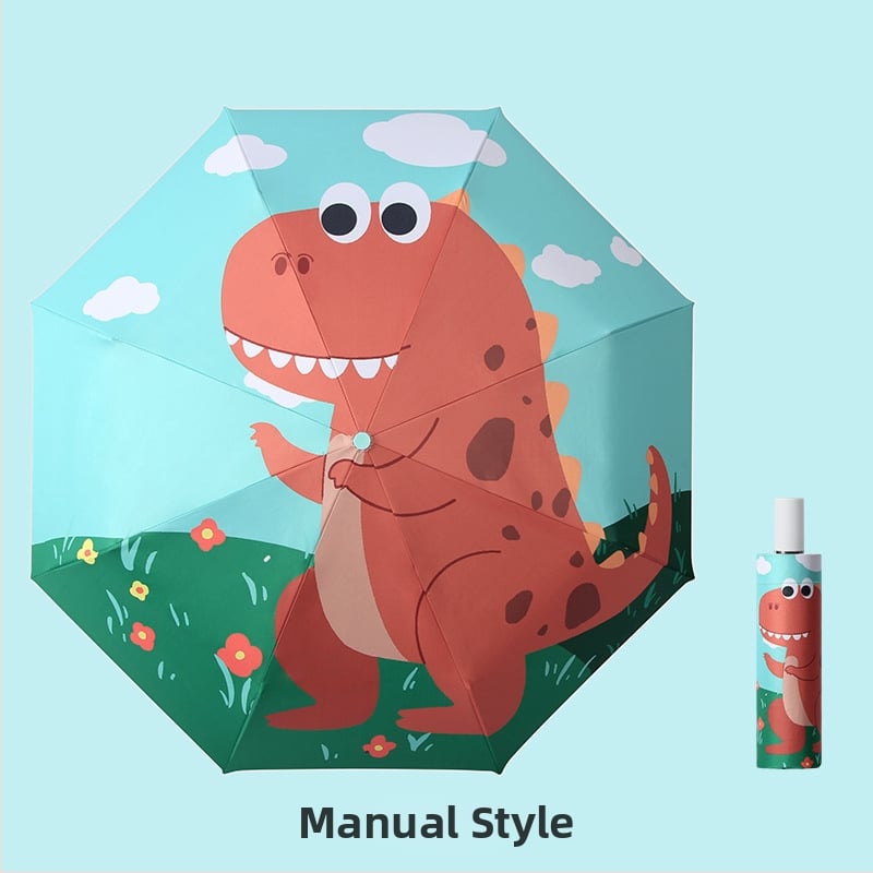 Παιδική ομπρέλα τρίφυλλη με cartoon σχέδιο, Αυτόματο άνοιγμα, 8 ατσάλινοι ράβδοι, ύφασμα 190T