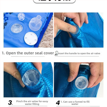 Ледена възглавница с PVC плат и пълнеж от ледени кристали за охлаждане и предпазване от прегряване; универсално приложение, персонализиране.