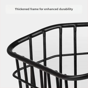 Zadný košík na bicykel, z železa, kompatibilný s batohmi