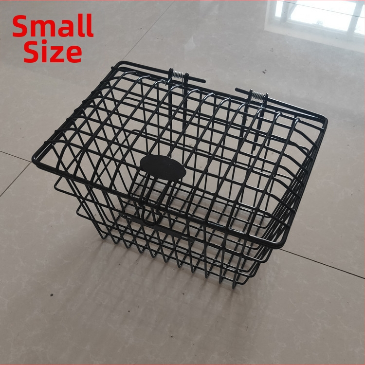 Železný košík na bicykel pre zadný nosič