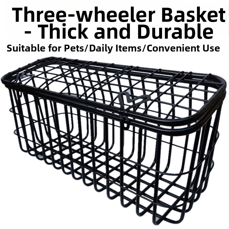 Zadný úložný kôš pre elektrický trojkoles s poklopom; posilnený zadný kôš (Typ: Iné; Materiál: Iné; Značka: Iné; Špecifikácie: 885; Import: Nie)