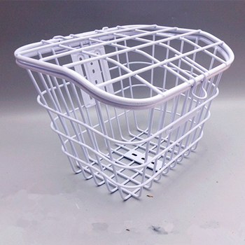 Coș pentru bicicletă/e-bike cu capac, gură pătrată, din țeavă de oțel