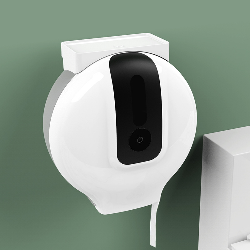 Cutie de hârtie igienică montată pe perete, din plastic, model Fq-606-a, organizator multifuncțional pentru baie