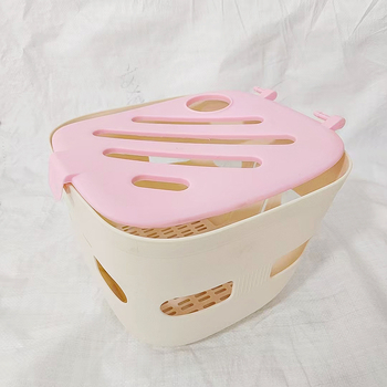 Μπροστινό καλάθι για ηλεκτρικό όχημα, πλαστικό, με καπάκι, μεγάλη χωρητικότητα, κατάλληλο για κατοικίδια και λαχανικά