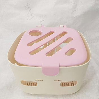 Μπροστινό καλάθι για ηλεκτρικό όχημα, πλαστικό, με καπάκι, μεγάλη χωρητικότητα, κατάλληλο για κατοικίδια και λαχανικά