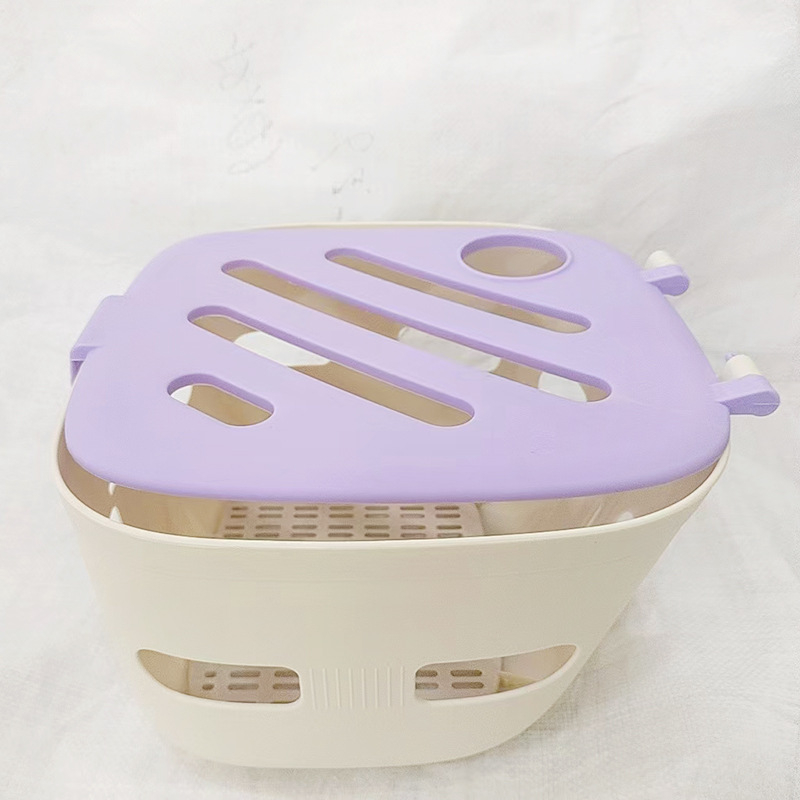 Μπροστινό καλάθι για ηλεκτρικό όχημα, πλαστικό, με καπάκι, μεγάλη χωρητικότητα, κατάλληλο για κατοικίδια και λαχανικά