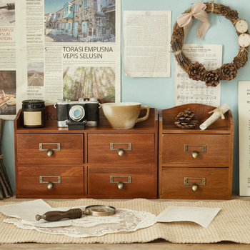 Sistem depozitare din lemn masiv cu sertar – pentru birou și montaj pe perete, organizator pentru cosmetică și chei, rezistent la praf, 18L