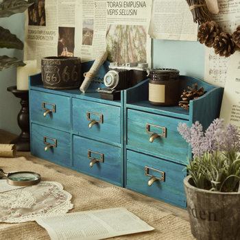 Sistem depozitare din lemn masiv cu sertar – pentru birou și montaj pe perete, organizator pentru cosmetică și chei, rezistent la praf, 18L