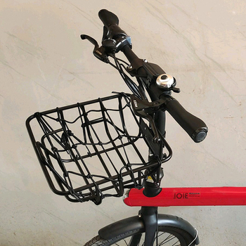 CMSBIKE Vasból készült elülső kerékpárkosár csavaros rögzítéssel