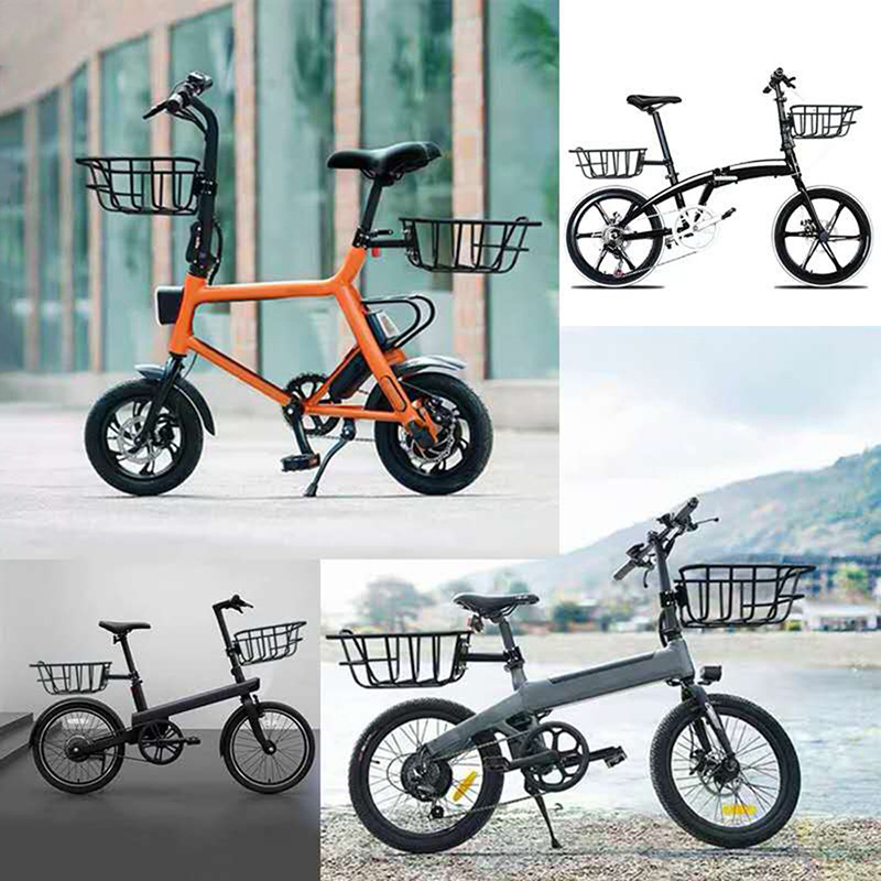 CMSBIKE Vasból készült elülső kerékpárkosár csavaros rögzítéssel