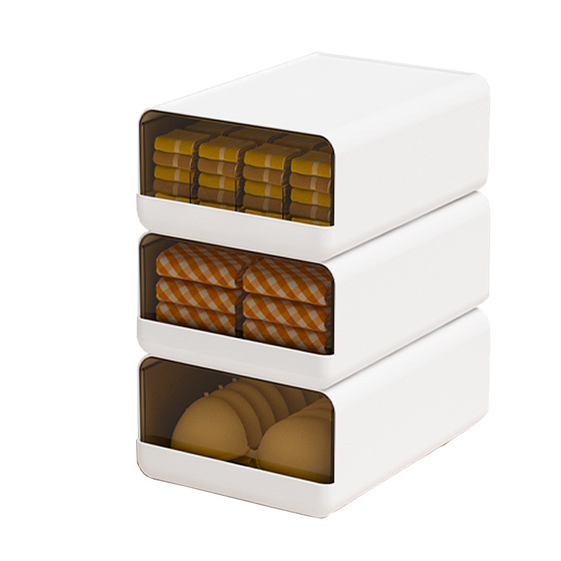 Cutie pentru depozitare lenjerie, design cu sertar, montare pe perete, 18L, plastic PP, stil japonez