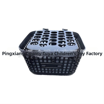 Predný košík pre elektrické vozidlo, s veľkou sieťou a krytom, čierny