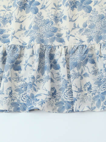 Rochie cu bretele, imprimeu floral 3D, talie înaltă, fustă lungă, din poliester elastic