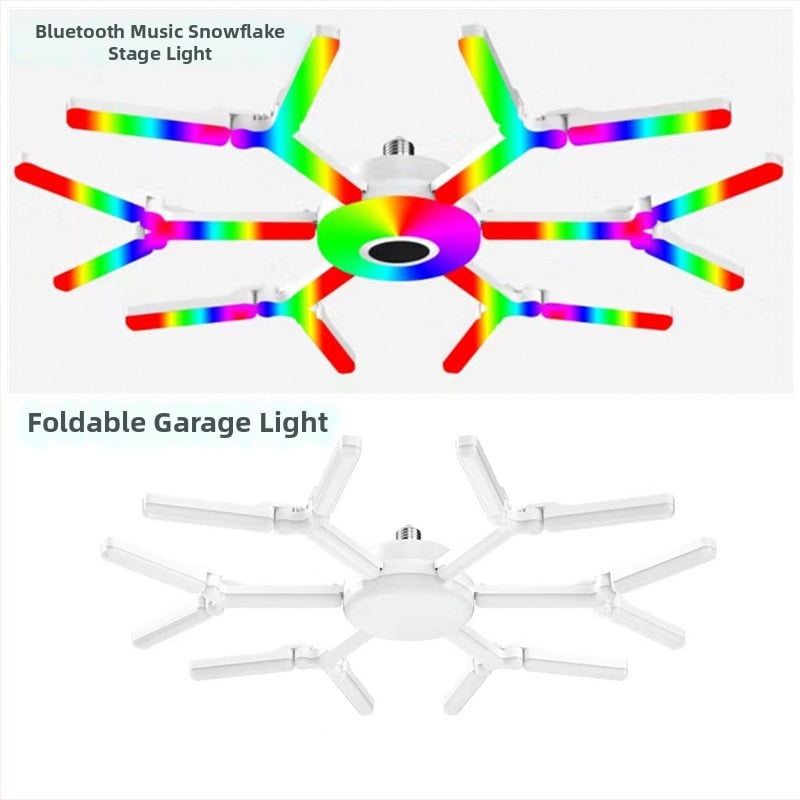 Lampa za projekciju snježne pahulje s preklopnim dizajnom lista; podesiva osvjetljenost; E27 utičnica; daljinski upravljač; snop 360°; ulaz 85-265V