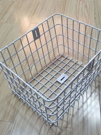 Εμπρός καλάθι ποδηλάτου, μεταλλική κατασκευή από σίδηρο, εμπρόσθια τοποθέτηση